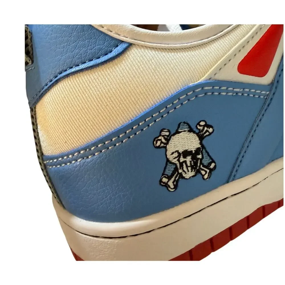 NEW Brand X Homerun Unisex Sneakers Color: Sky Blue, White, Red Size 6